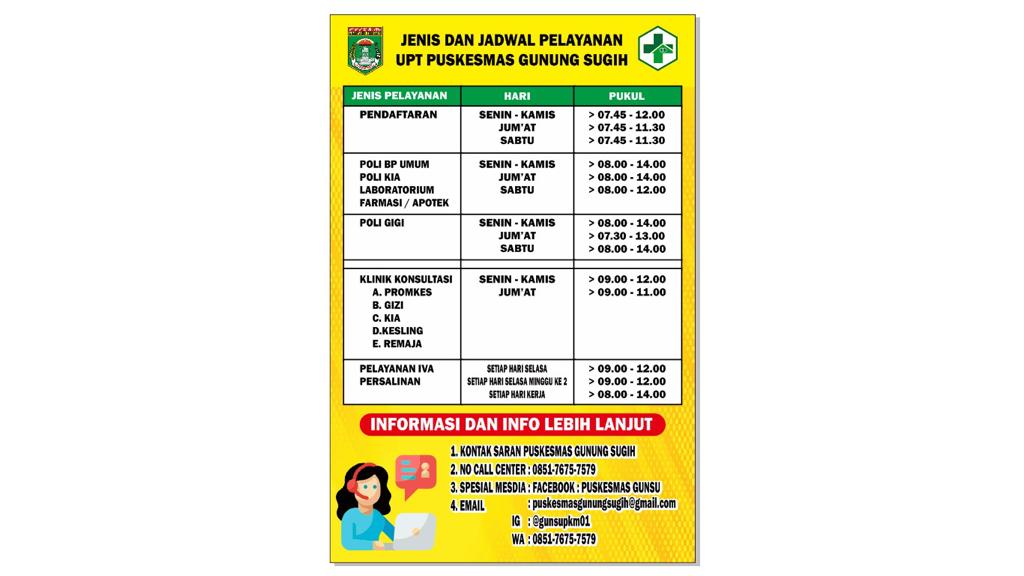 JADWAL PELAYANAN